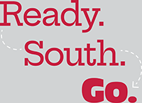 Ready Set Go Red and White Logo