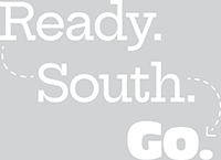 Ready Set Go Red and White Logo